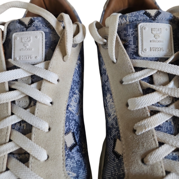 MCM Men's Terrain Derby Monogram Low Top Sneaker - Picture 7 of 11